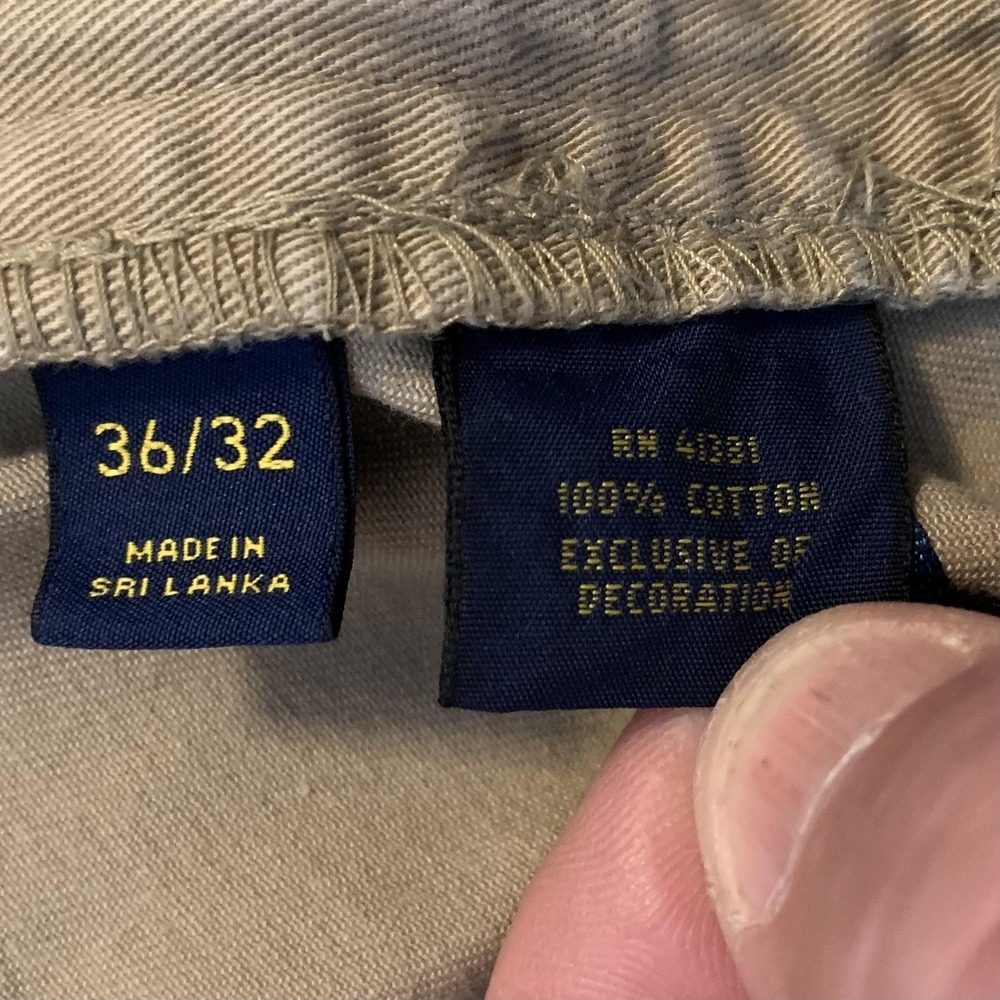 Polo Ralph Lauren Jeans Mens 36x31‎ Beige Light Wash Straight Leg Denim Pants - Picture 4 of 10